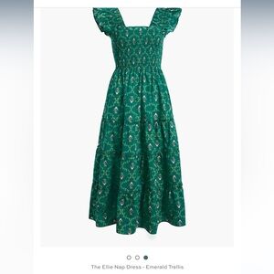 Hill House Ellie dress in Emerald Trellis